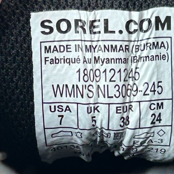 Sorel Out N About Major Leather Waterproof Lace Up Boot NL 3069-245 Women's US 7 - Picture 8 of 9